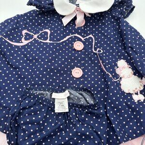 Vintage Bonnie Jean Baby Poodle Dress With Matching Bloomers 18M